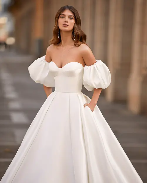 imagem modelo vestido noiva clássico