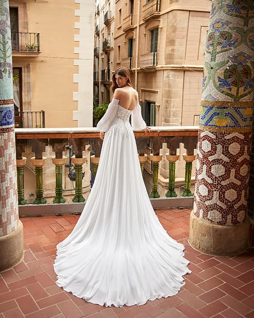 vestido modelo sereia